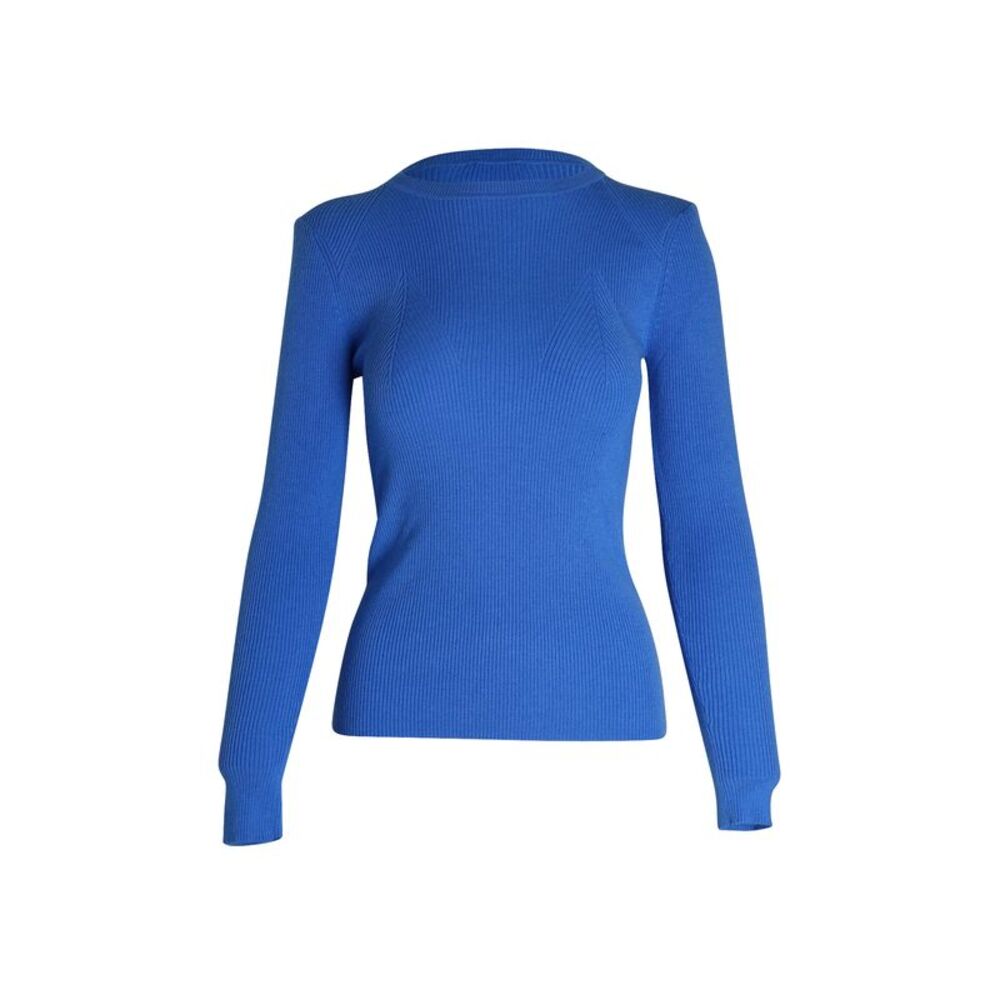 Sandro Paris Knit Sweater in Blue Acrylic